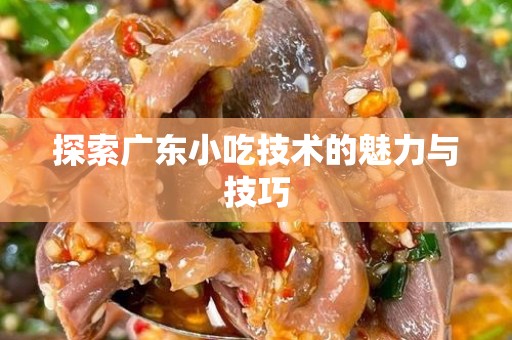 探索广东小吃技术的魅力与技巧