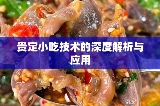 贵定小吃技术的深度解析与应用