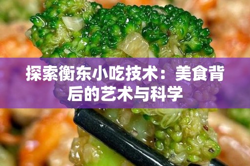 探索衡东小吃技术：美食背后的艺术与科学