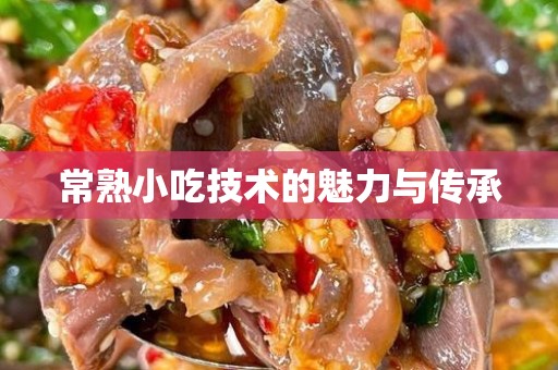 常熟小吃技术的魅力与传承
