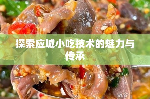 探索应城小吃技术的魅力与传承