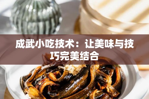 成武小吃技术：让美味与技巧完美结合