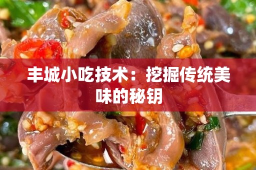 丰城小吃技术：挖掘传统美味的秘钥