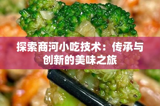 探索商河小吃技术：传承与创新的美味之旅