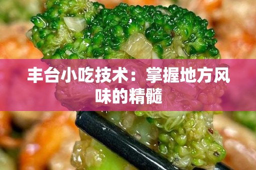 丰台小吃技术：掌握地方风味的精髓