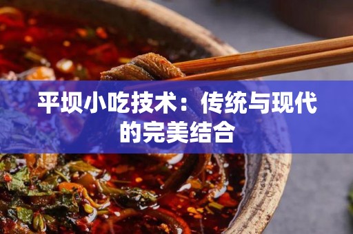 平坝小吃技术：传统与现代的完美结合