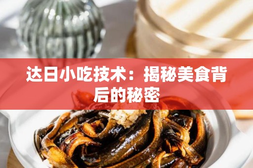 达日小吃技术：揭秘美食背后的秘密