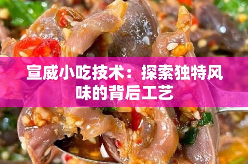 宣威小吃技术：探索独特风味的背后工艺