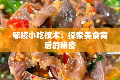 鄢陵小吃技术：探索美食背后的秘密