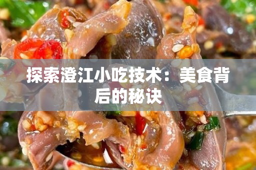 探索澄江小吃技术：美食背后的秘诀
