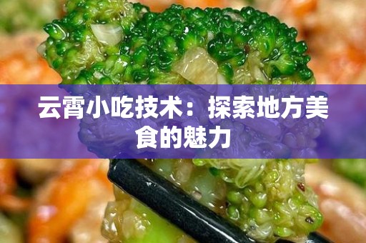 云霄小吃技术：探索地方美食的魅力