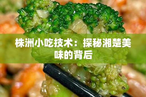 株洲小吃技术：探秘湘楚美味的背后