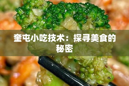 奎屯小吃技术：探寻美食的秘密