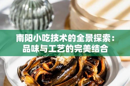 南阳小吃技术的全景探索：品味与工艺的完美结合