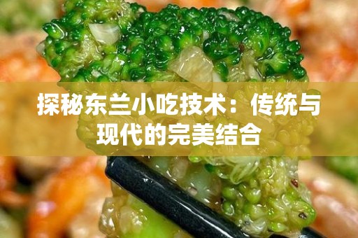 探秘东兰小吃技术：传统与现代的完美结合