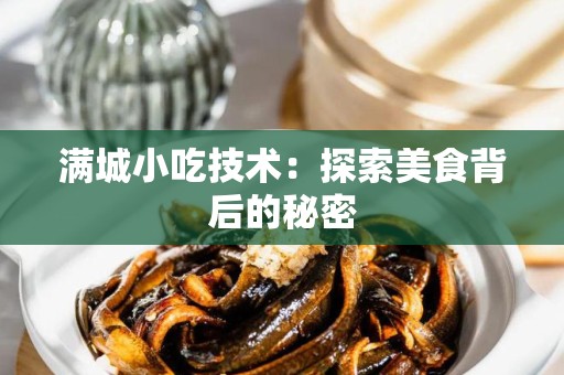满城小吃技术：探索美食背后的秘密