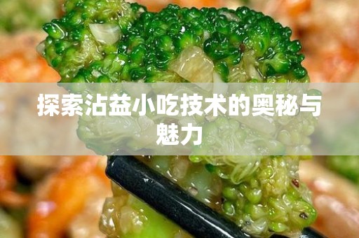 探索沾益小吃技术的奥秘与魅力