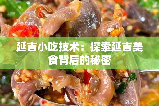 延吉小吃技术：探索延吉美食背后的秘密