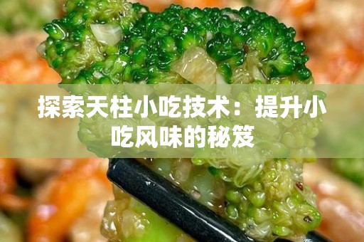 探索天柱小吃技术：提升小吃风味的秘笈
