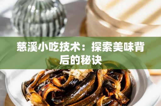 慈溪小吃技术：探索美味背后的秘诀