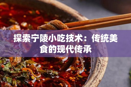 探索宁陵小吃技术：传统美食的现代传承