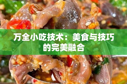 万全小吃技术：美食与技巧的完美融合