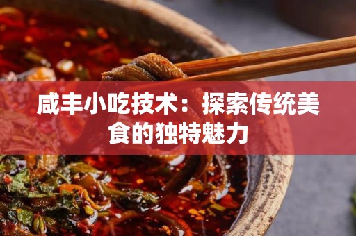 咸丰小吃技术：探索传统美食的独特魅力