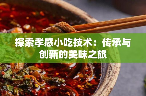 探索孝感小吃技术：传承与创新的美味之旅