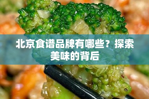 北京食谱品牌有哪些？探索美味的背后