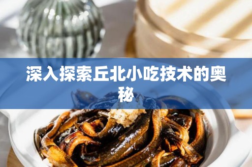 深入探索丘北小吃技术的奥秘