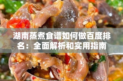 湖南蒸煮食谱如何做百度排名：全面解析和实用指南