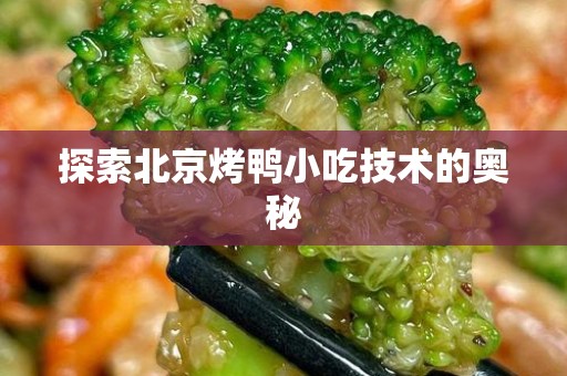 探索北京烤鸭小吃技术的奥秘