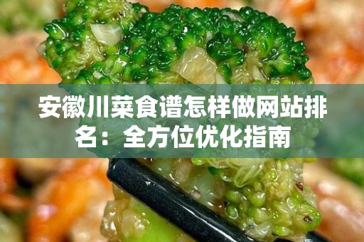 安徽川菜食谱怎样做网站排名：全方位优化指南