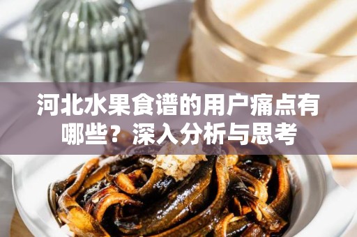 河北水果食谱的用户痛点有哪些？深入分析与思考