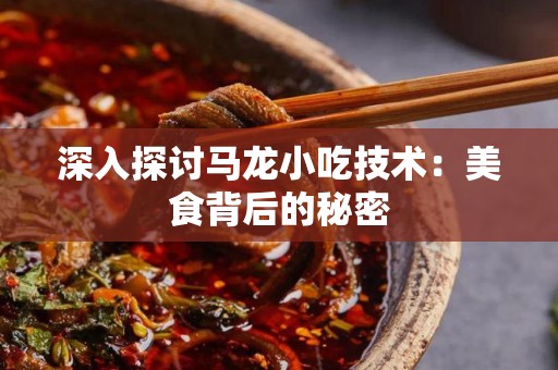 深入探讨马龙小吃技术：美食背后的秘密