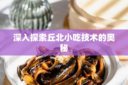 深入探索丘北小吃技术的奥秘