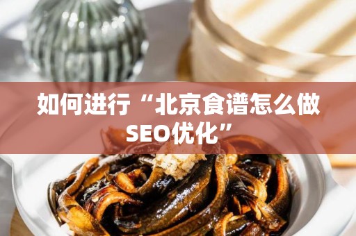 如何进行“北京食谱怎么做SEO优化”