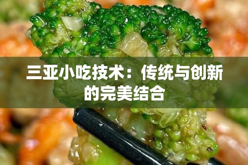 三亚小吃技术：传统与创新的完美结合