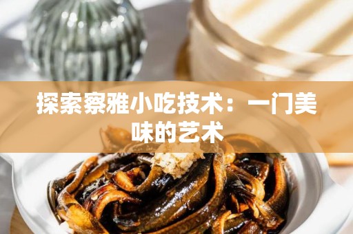 探索察雅小吃技术：一门美味的艺术