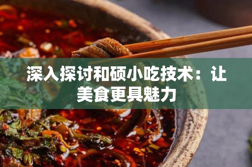 深入探讨和硕小吃技术：让美食更具魅力