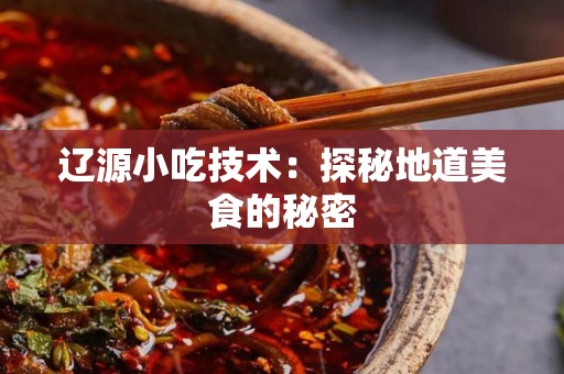 辽源小吃技术：探秘地道美食的秘密