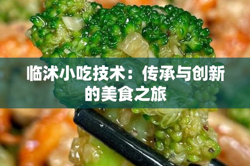 临沭小吃技术：传承与创新的美食之旅
