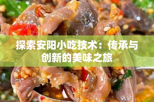 探索安阳小吃技术：传承与创新的美味之旅