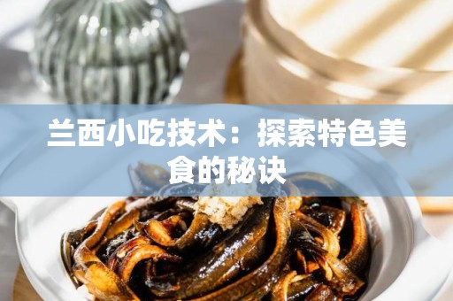 兰西小吃技术：探索特色美食的秘诀