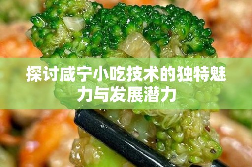 探讨咸宁小吃技术的独特魅力与发展潜力