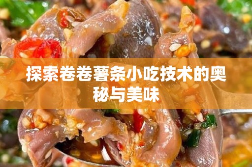 探索卷卷薯条小吃技术的奥秘与美味
