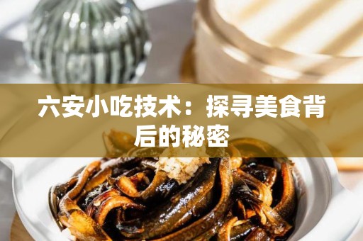 六安小吃技术：探寻美食背后的秘密
