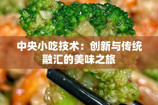 中央小吃技术：创新与传统融汇的美味之旅