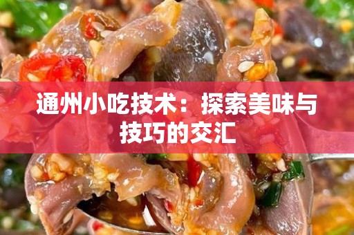 通州小吃技术：探索美味与技巧的交汇