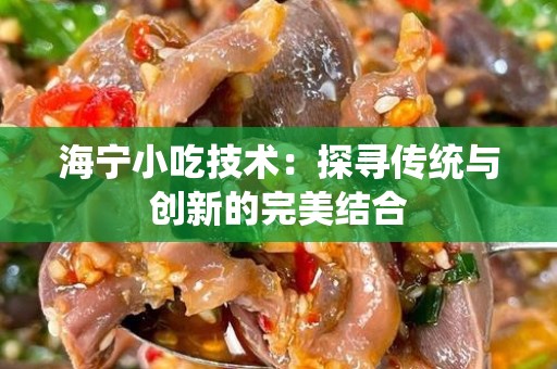 海宁小吃技术：探寻传统与创新的完美结合